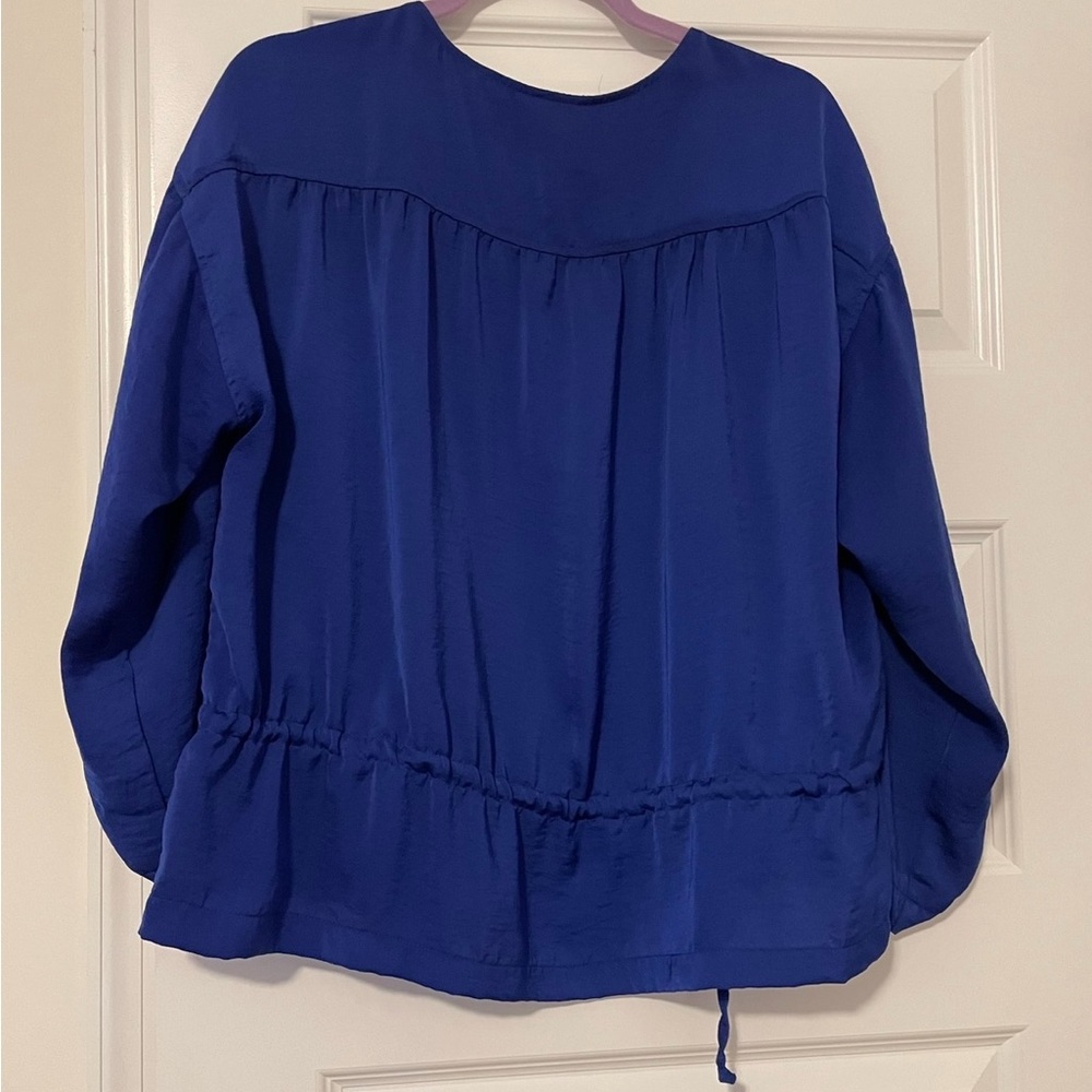 Ruby Rd. Blue Lightweight Zip-Up Jacket With Adju… - image 3